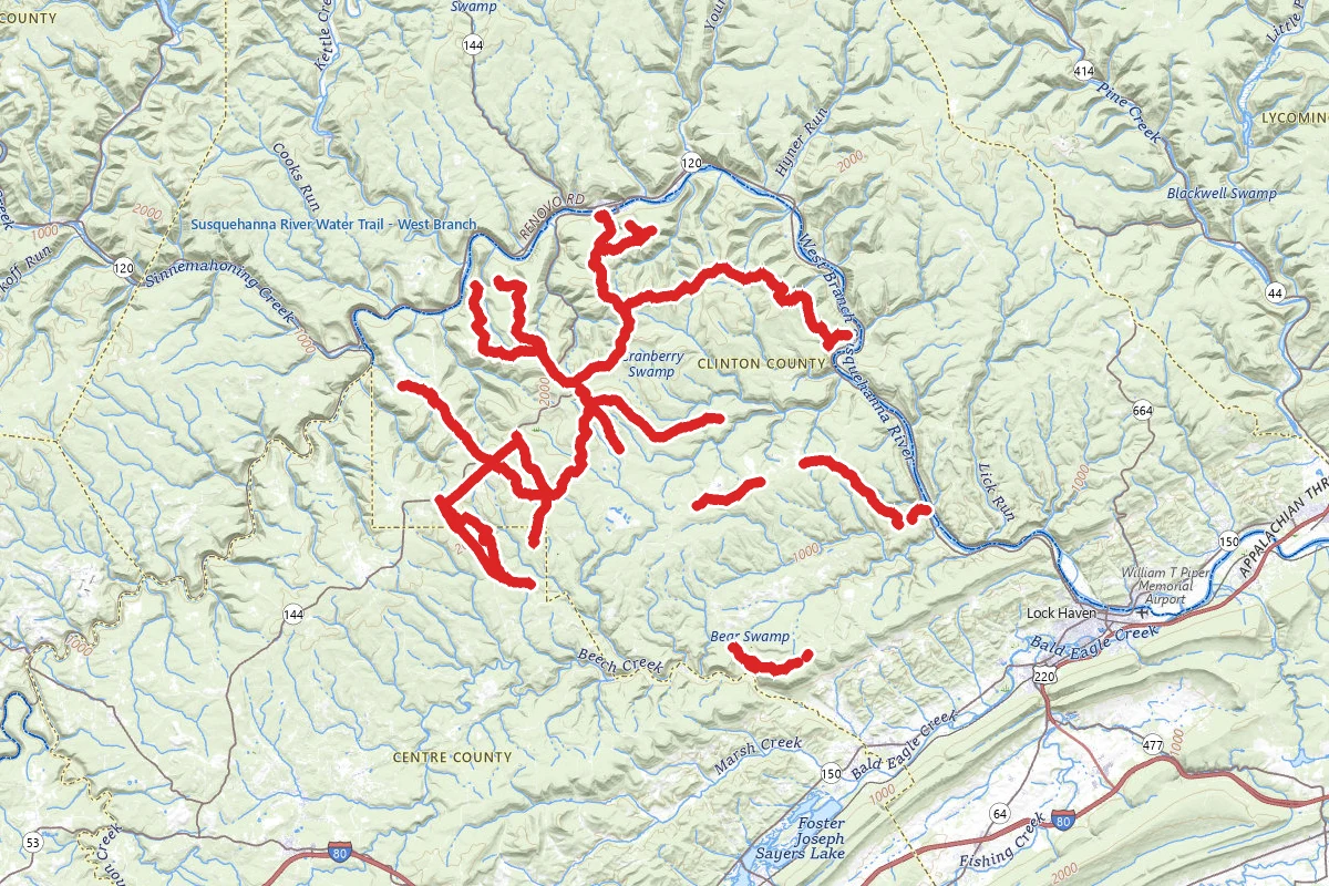 Beech Creek Snowmobile Trails