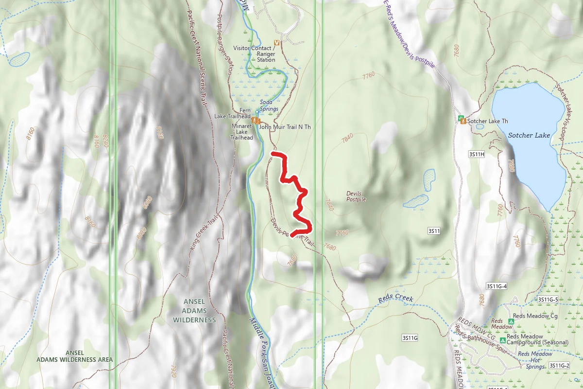 Devils Postpile Loop Trail
