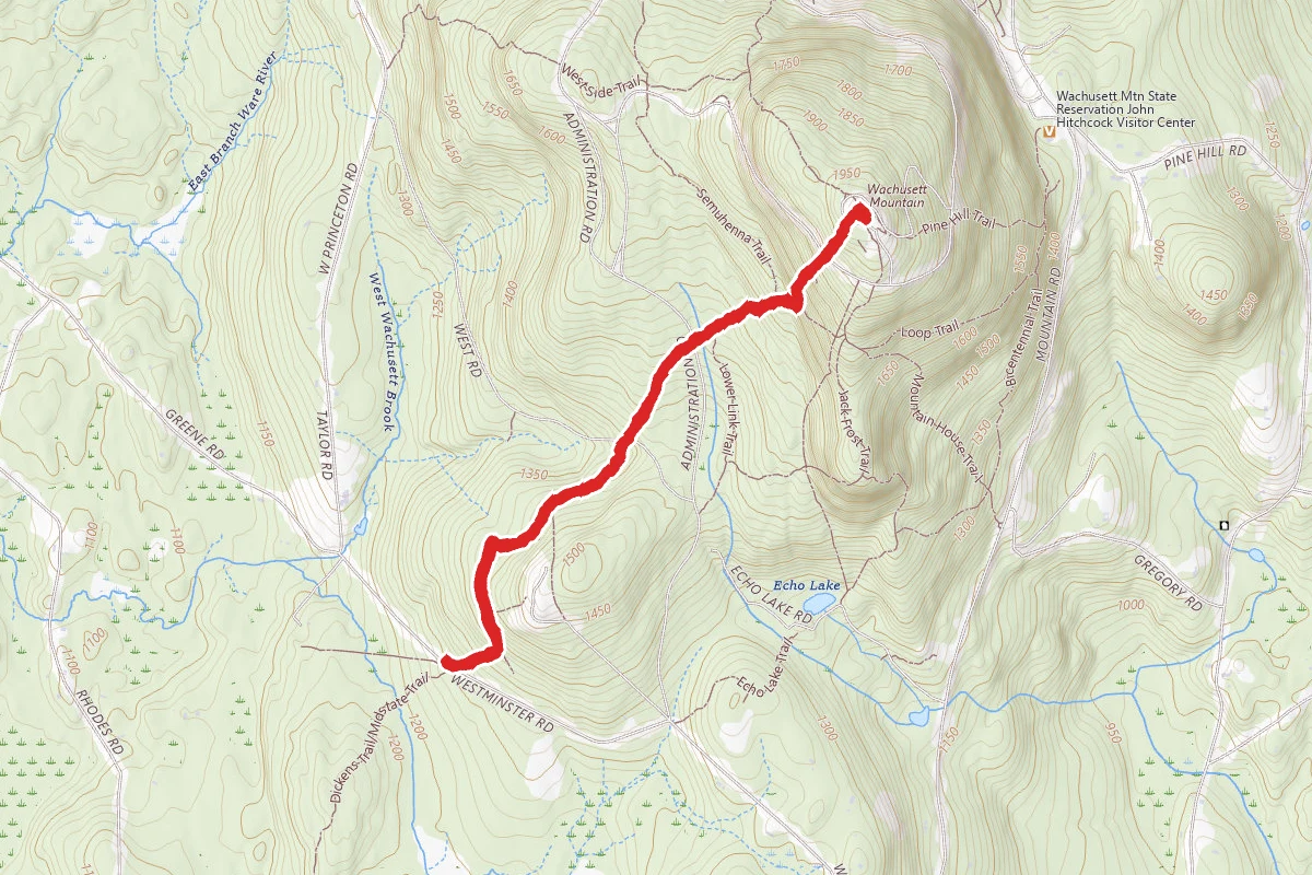 Wachusett Mountain via Harrington Trail