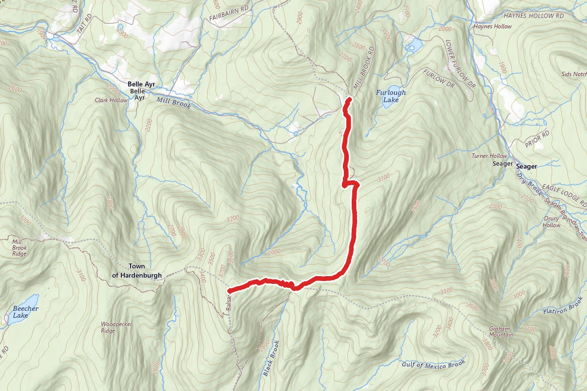 Basalm Lake Mountain via Dry Brook Ridge Trail