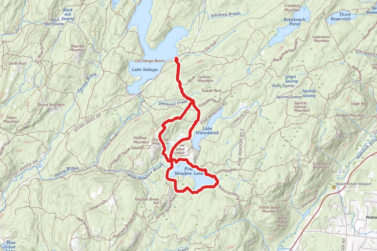 Pine Meadow Lake via 7 Hills Trail