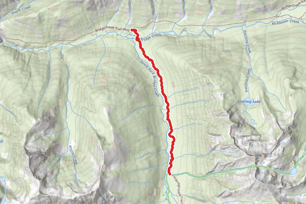 South Fork Bridge Creek Trail