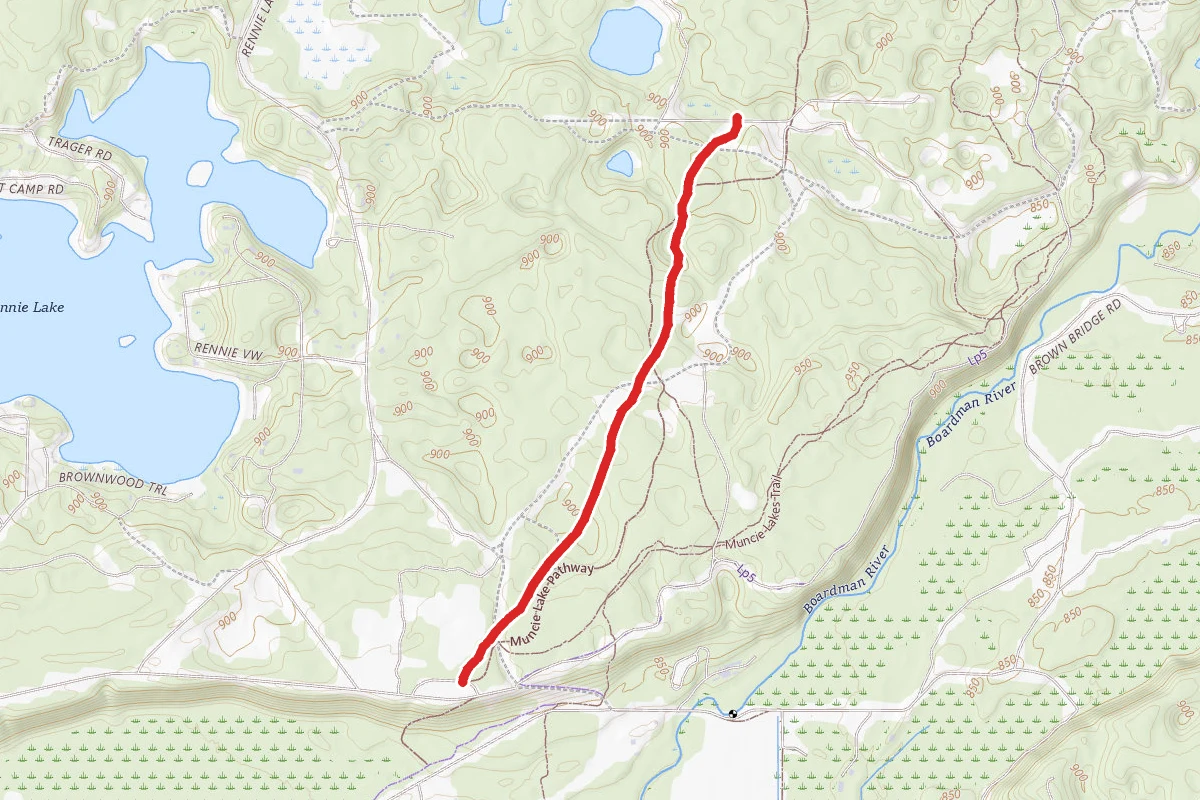 North Country Trail_Iron Belle Trail_Muncie Lakes Pathway