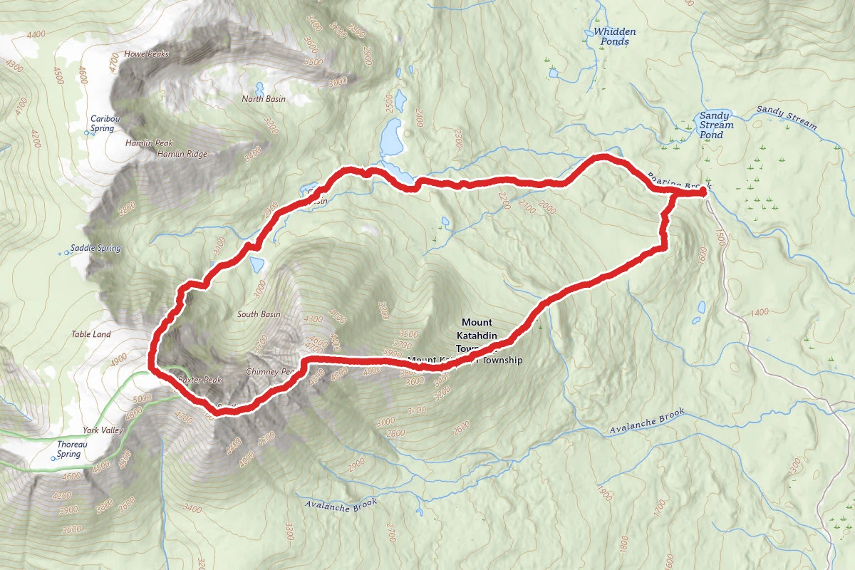 Chimney Pond, Cathedral, Knife Edge and Helon Taylor Loop