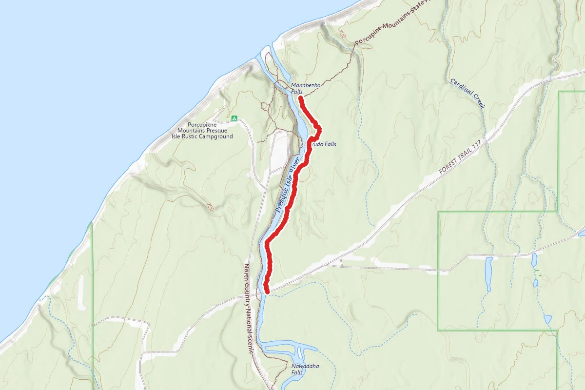 Porcupine Mountains State Park - East River Trail