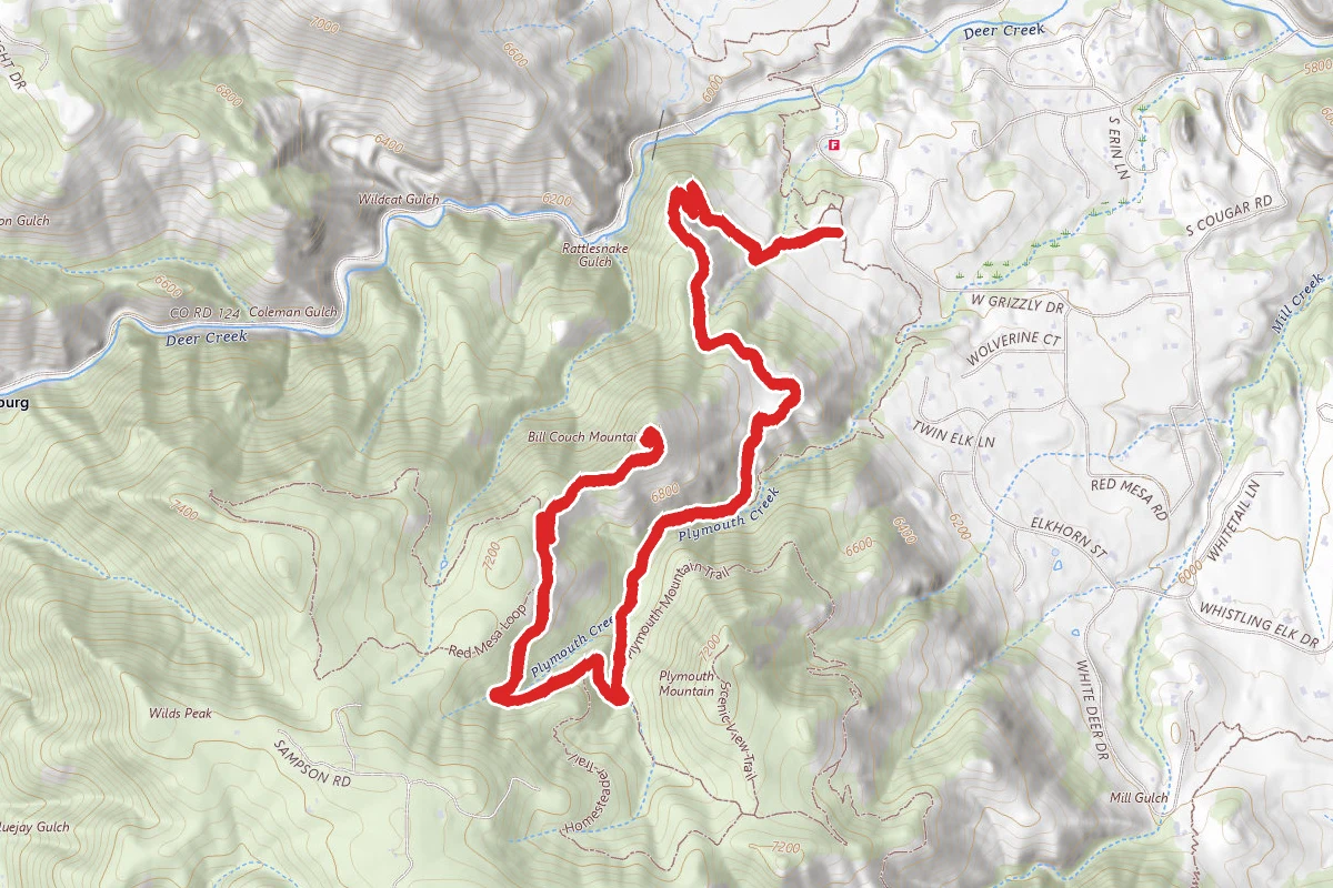Golden Eagle Trail to Bill Couch Mountain