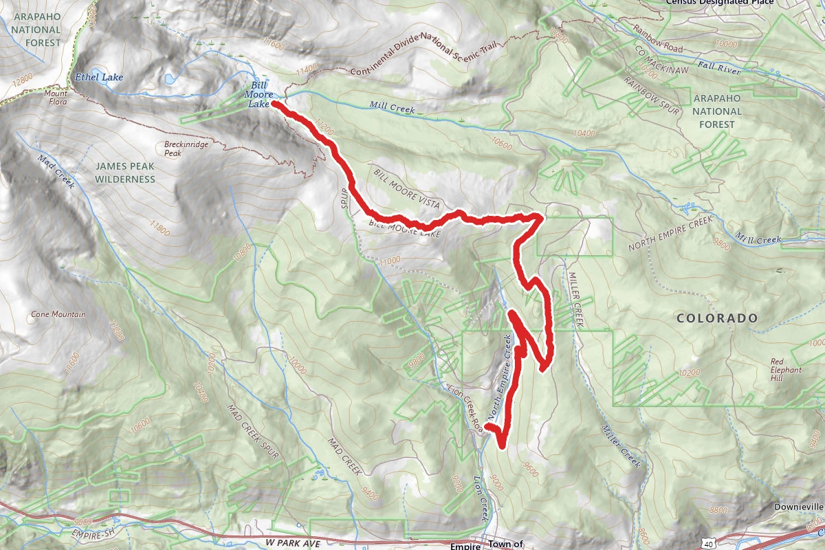 Bill Moore Lake OHV Route