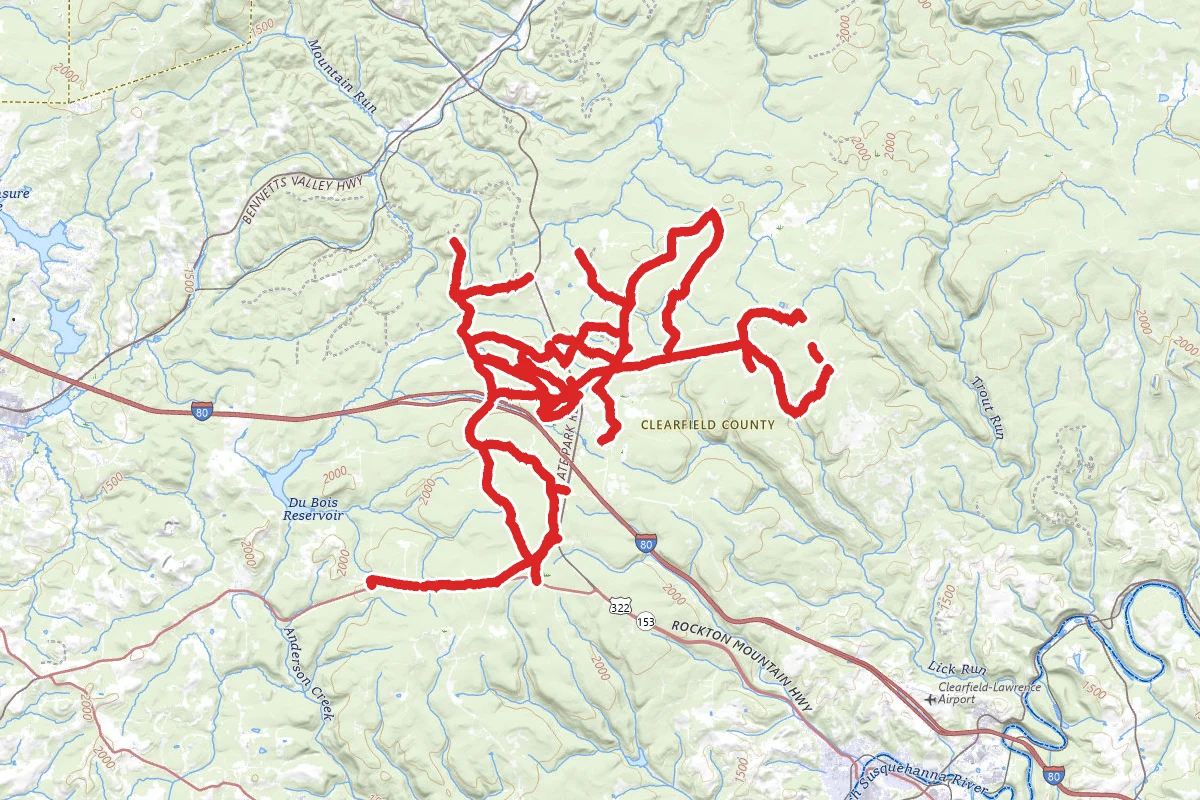 S.b. Elliott State Park Snowmobile Trails