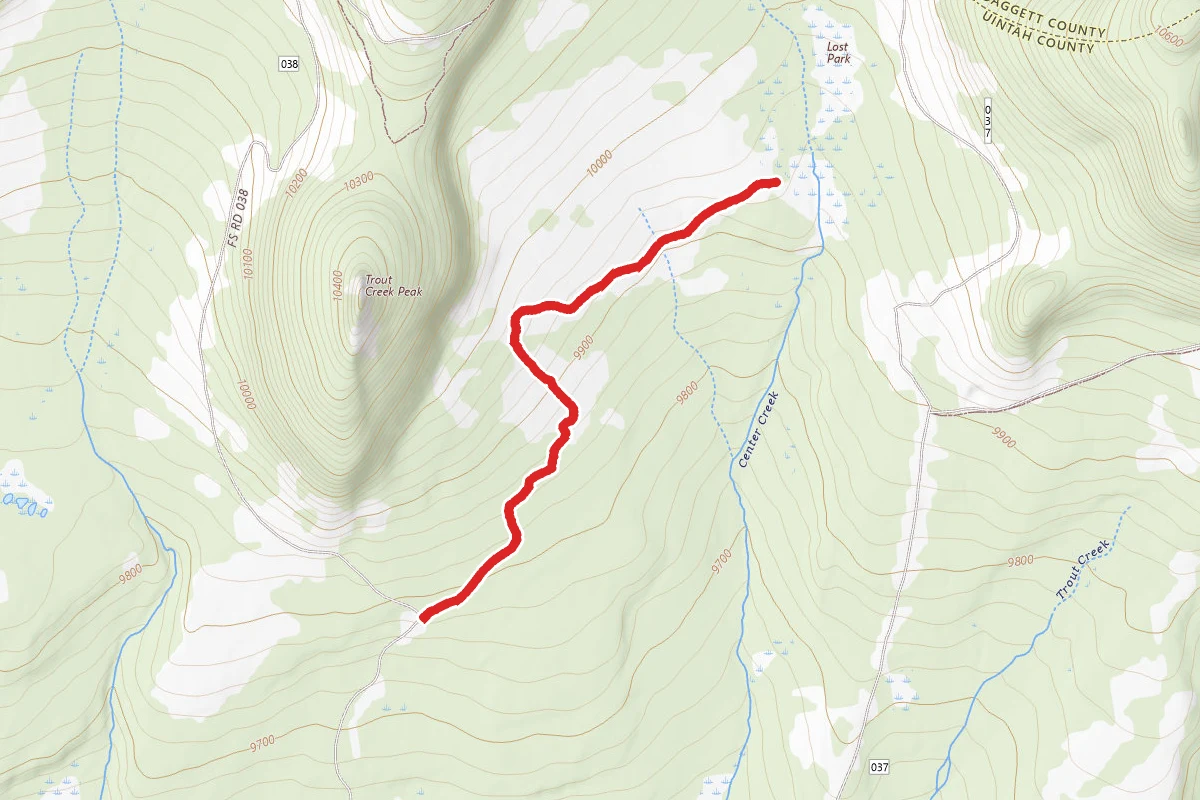 Trout Creek Peak to Lost Park
