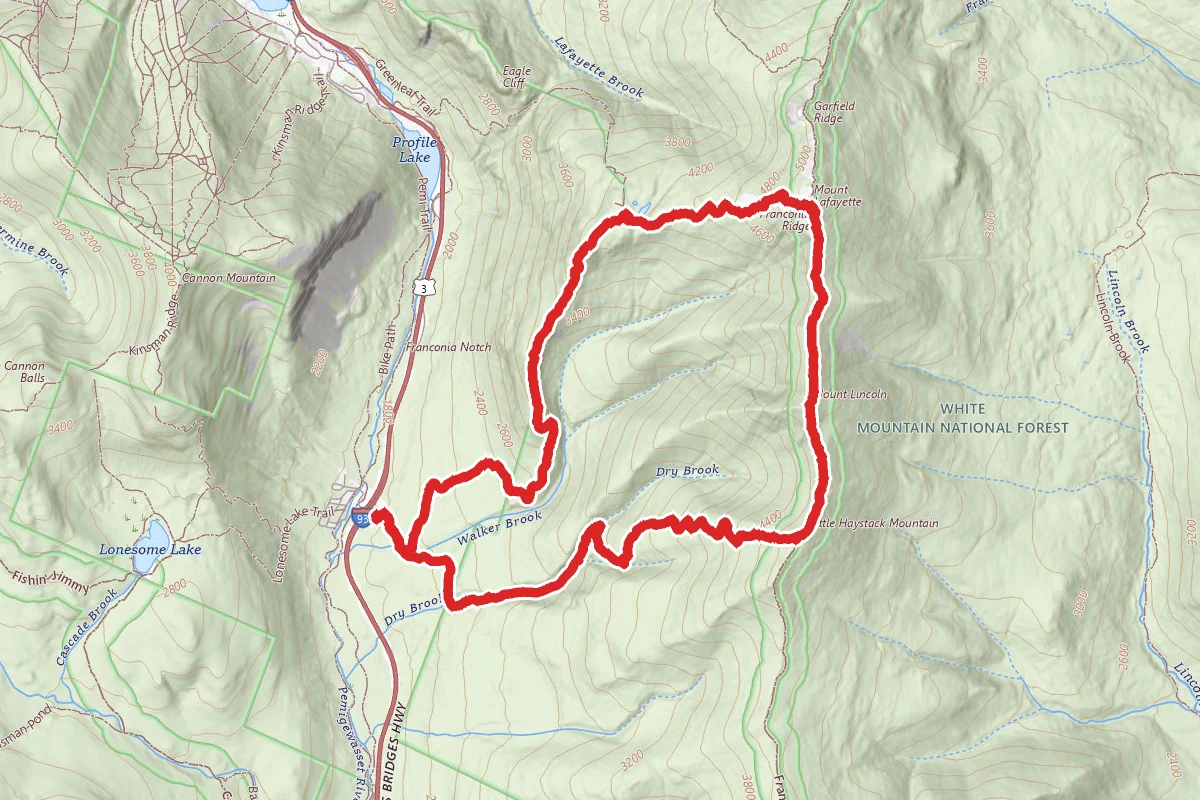 Mount Lafayette and Franconia Ridge Trail Loop