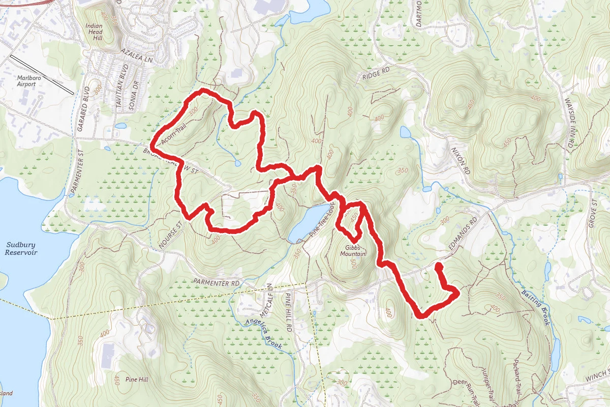 Red Tail Trail to Backpacker and Bear Paw Loop