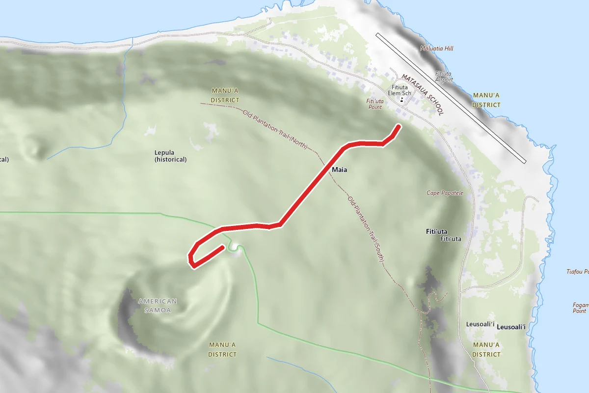 Judds Crater (Luatele Crater) Trail