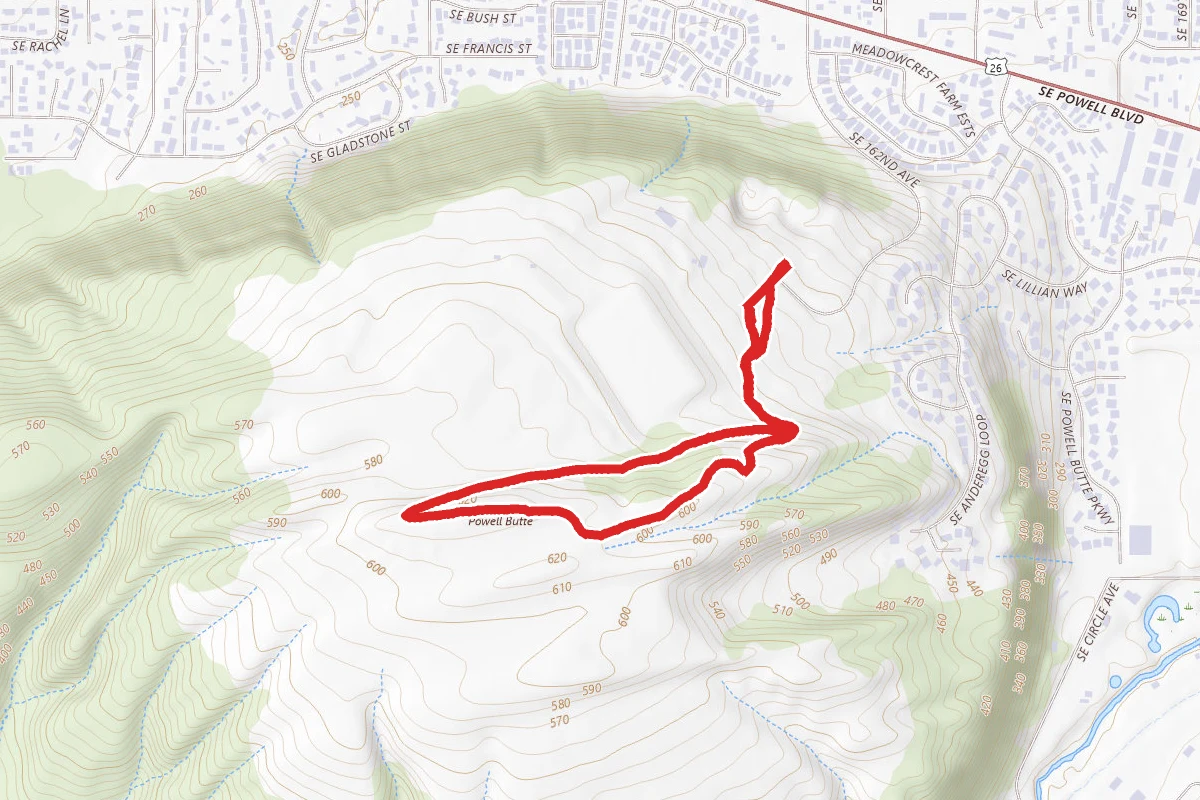Powell Butte via Mountain View and Wild Horse Trails Loop