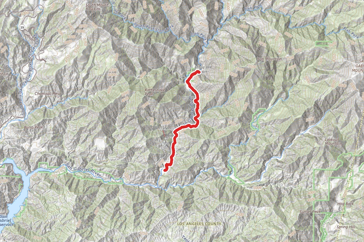 Devil's Gulch Waterfall via East Peak Trail