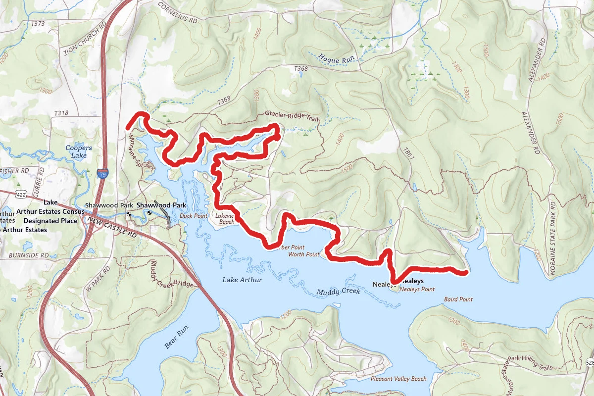 Moraine State Park Bike Trail