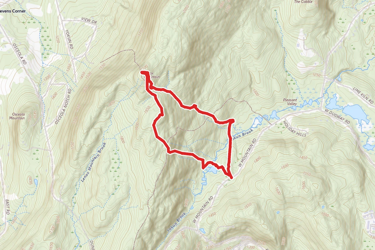 Bluebird Trail and Trail of the Ledges Loop