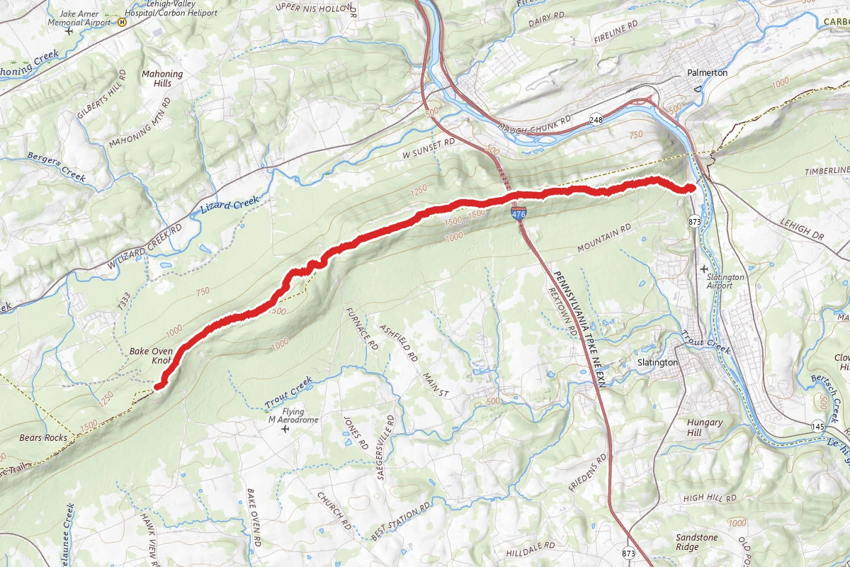 Lehigh Gap via Appalachian Trail