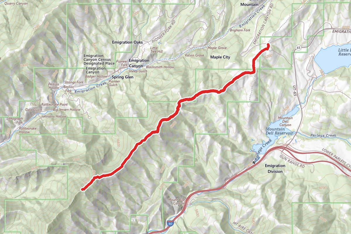 Emigration Canyon Ridgeline Trail