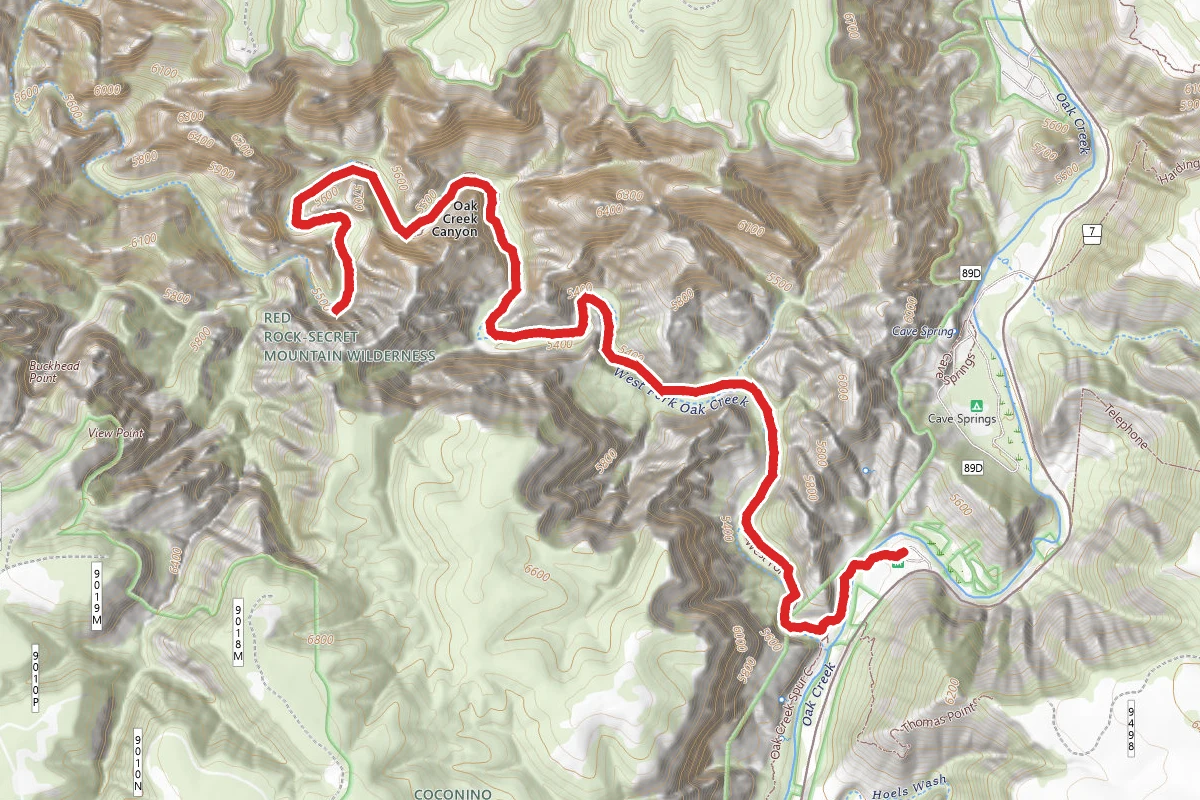 West Fork Trail #108 Oak Creek