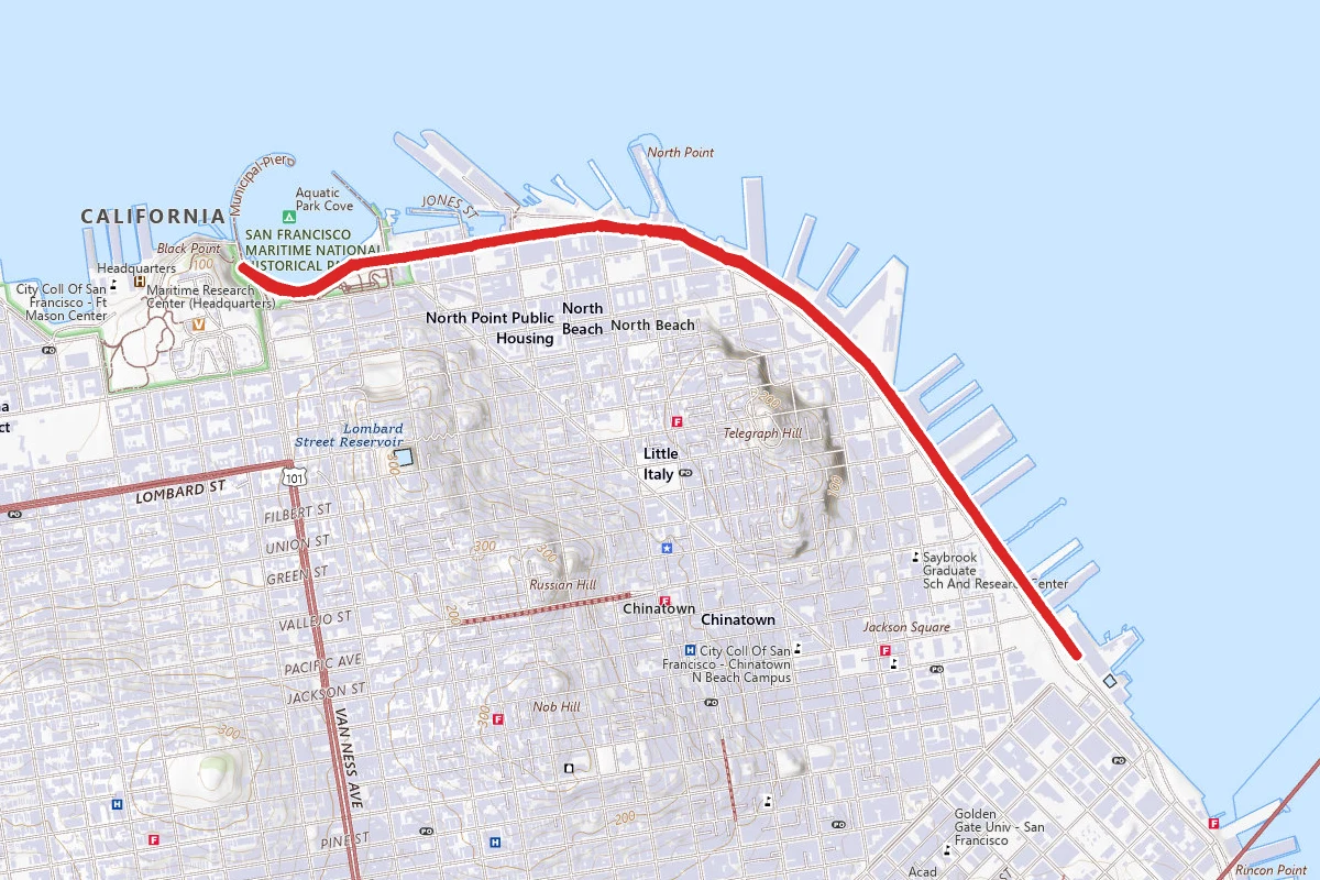 The Embarcadero to Fisherman's Wharf