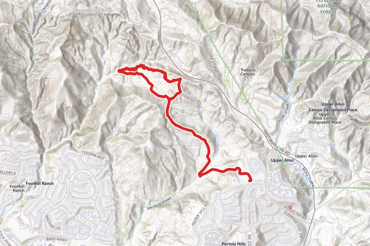 Whiting Road to Billy Goat Loop Trail