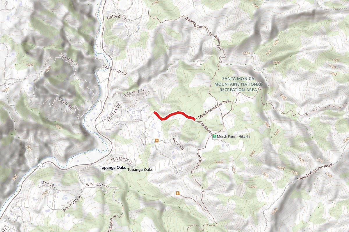 Musch Ranch Access Road