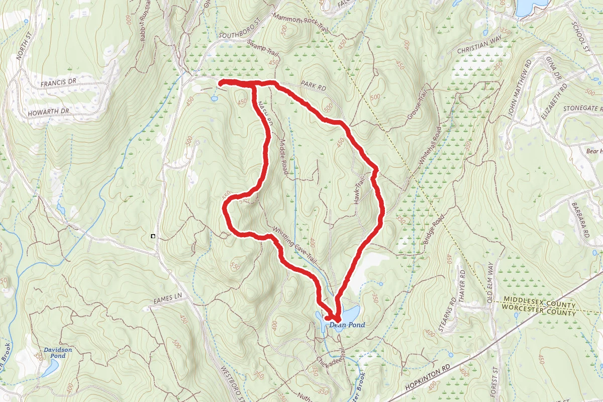 Loop, Park and Den Pond Road Loop