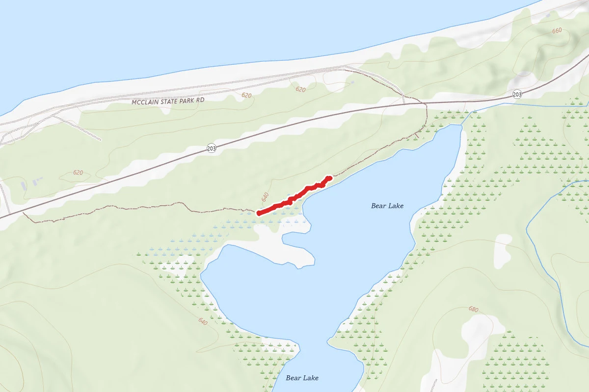Fj Mclain State Park - Bear Lake Trail
