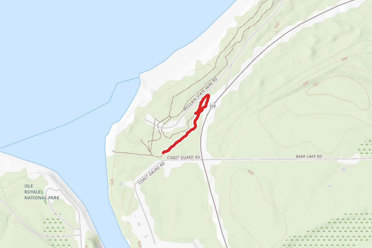 Fj Mclain State Park - Bear Lake Trail