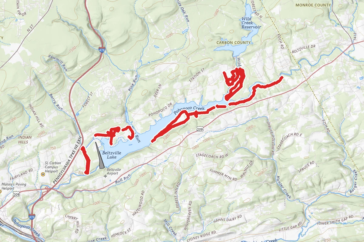Beltzville State Park Trails