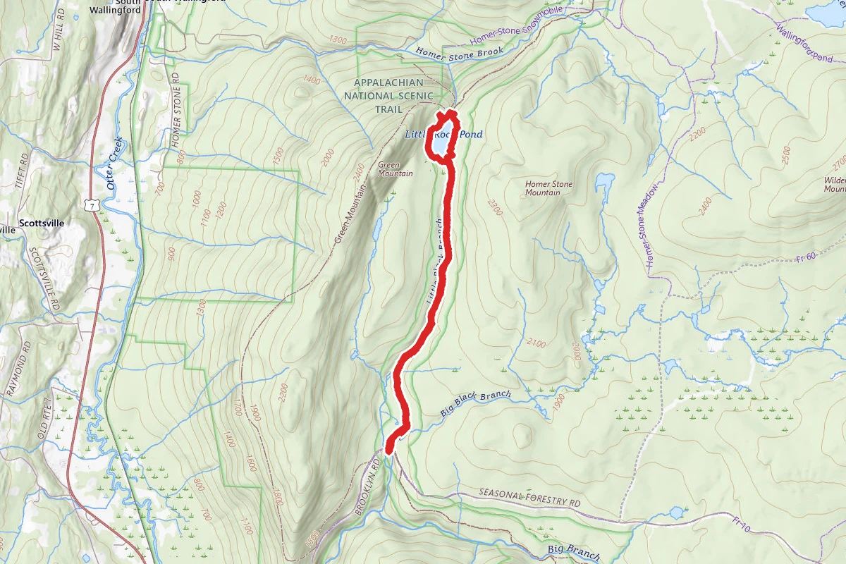 Little Rock Pond via Long Trail (Appalachian Trail)