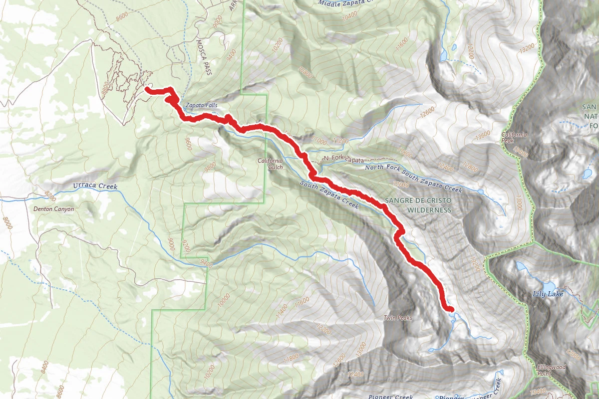 South Zapata Lake Trail