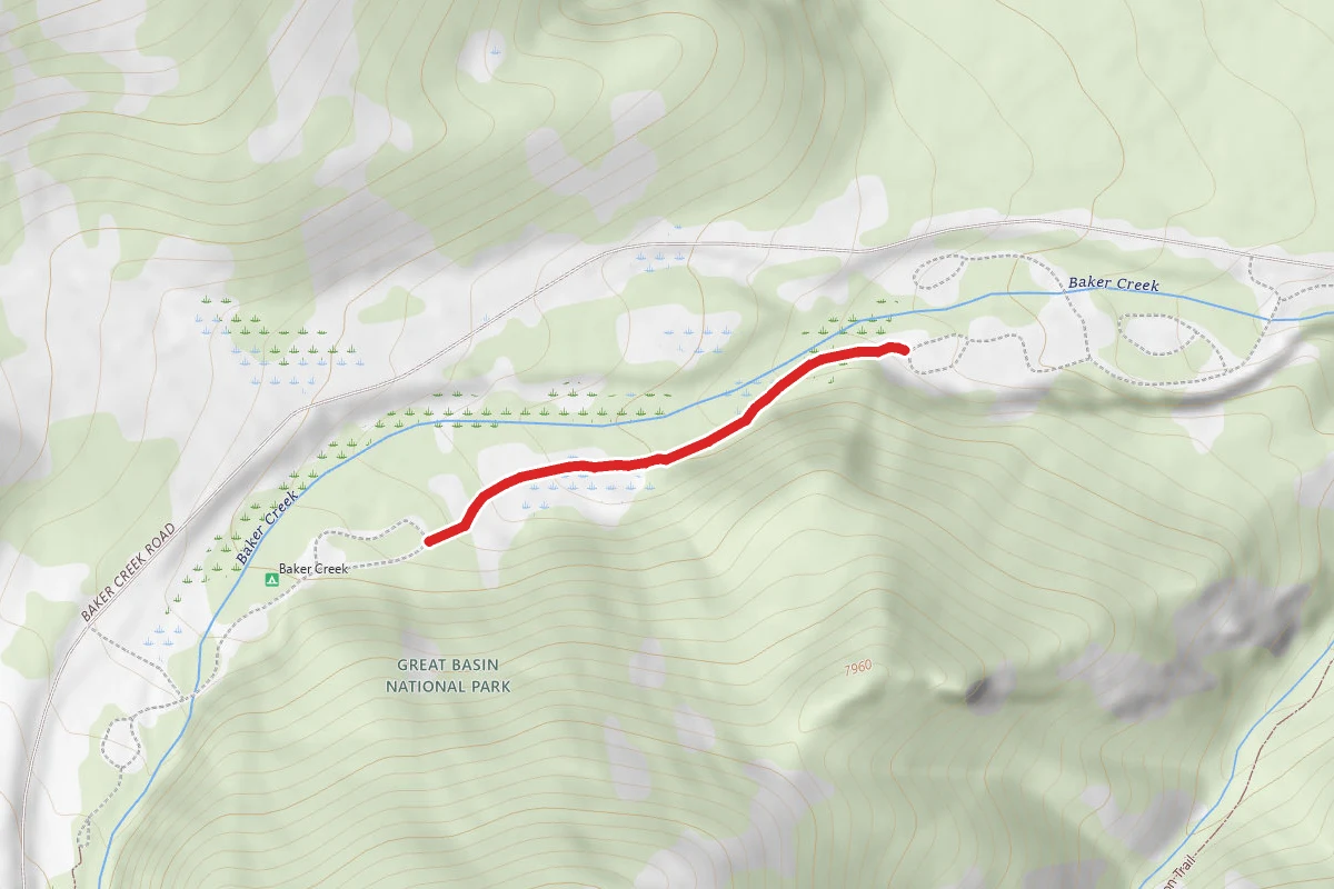 Baker Creek to Grey Cliffs Connector Trail