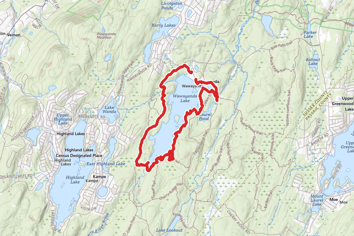 Wawayanda Lake Trail