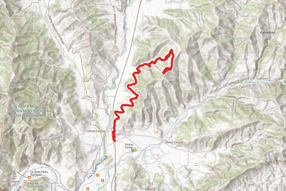 Las Virgenes View Trail test