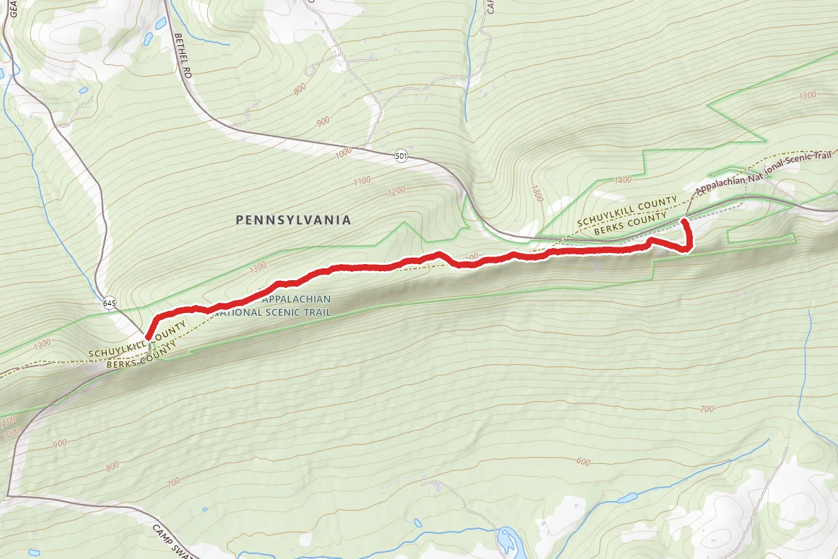 Kimmel View and Fisher Lookout via the Appalachian Trail