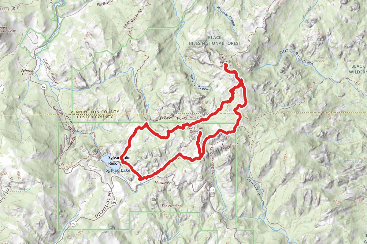 Black Elk Peak and Little Devil's Tower Loop