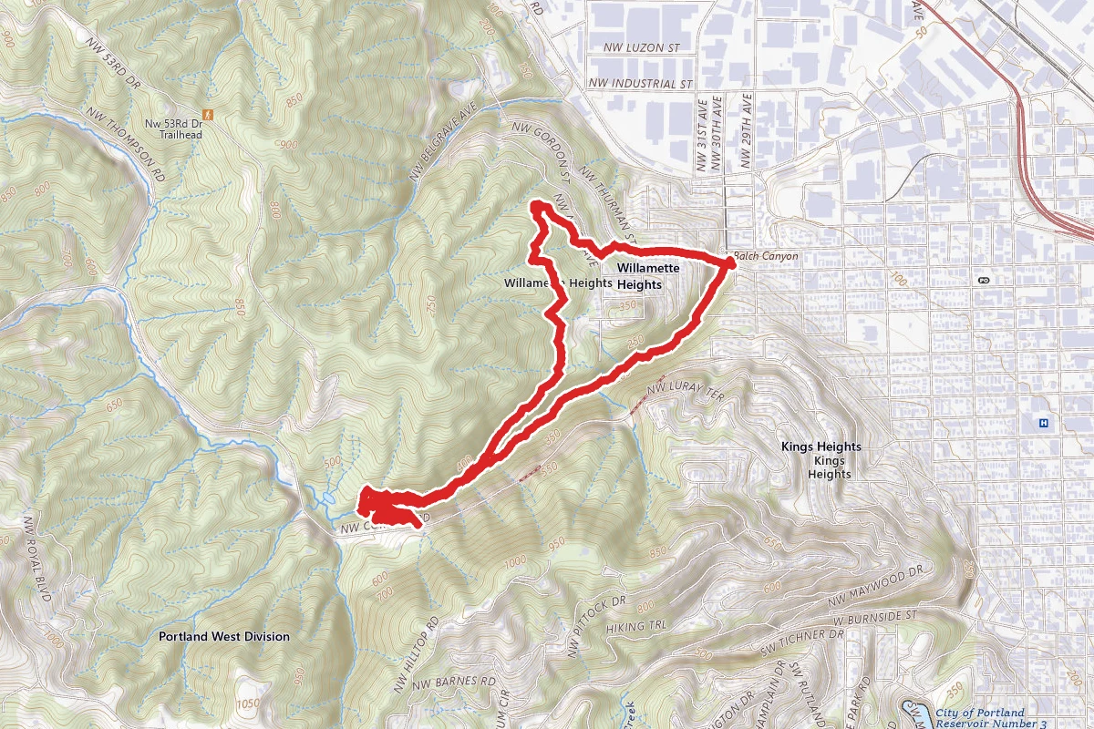 Wildwood Trail and Lower Macleay Trail Loop