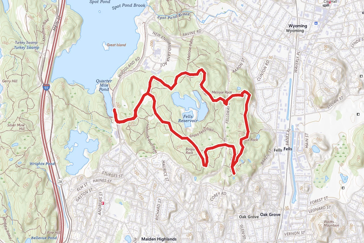 East Middlesex Fells Reservation Loop Trail