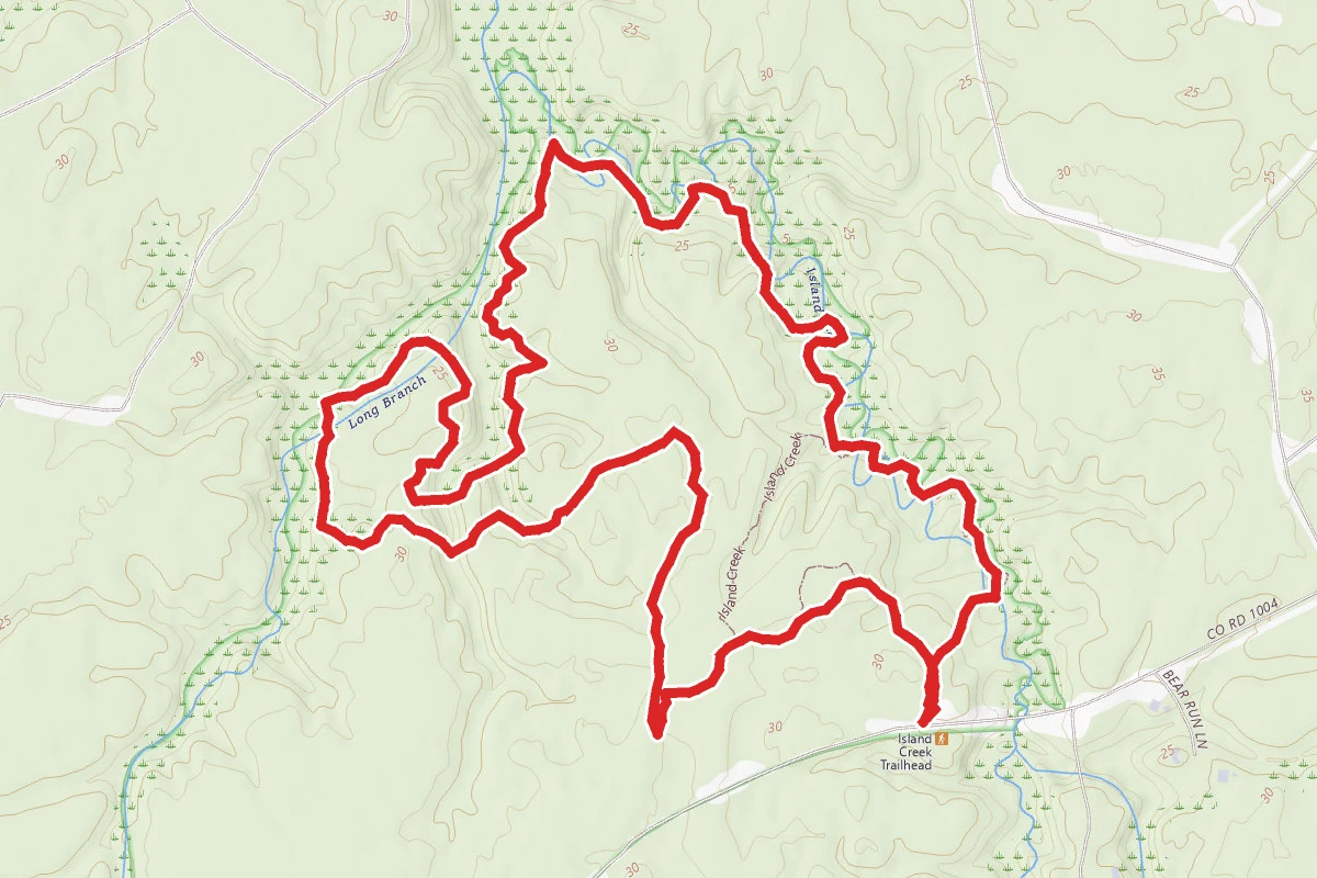 Island Creek Forest Walk Trail