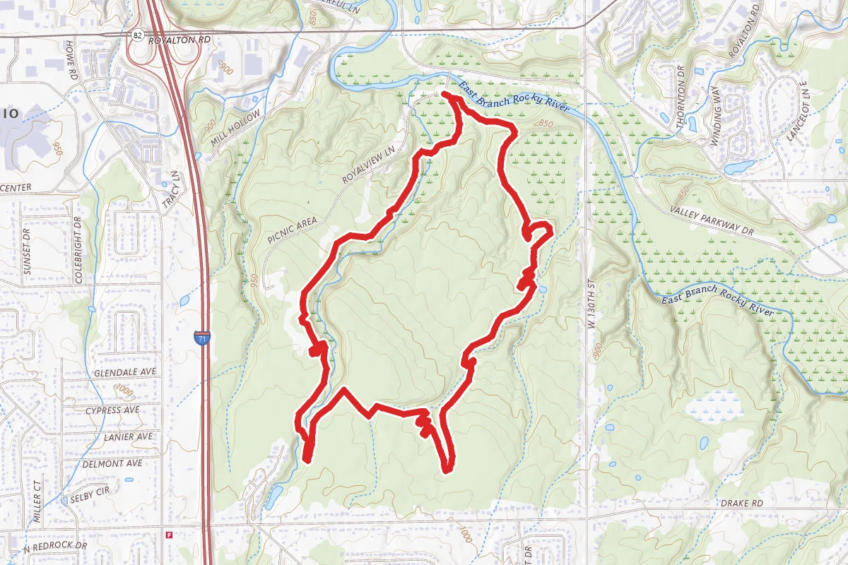 Yellow and Red MTB Loop