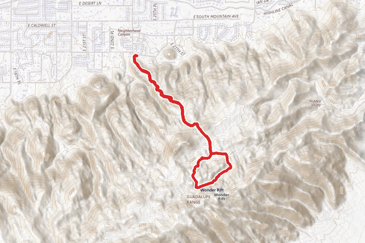 Hidden Valley Trail Via Mormon Trail