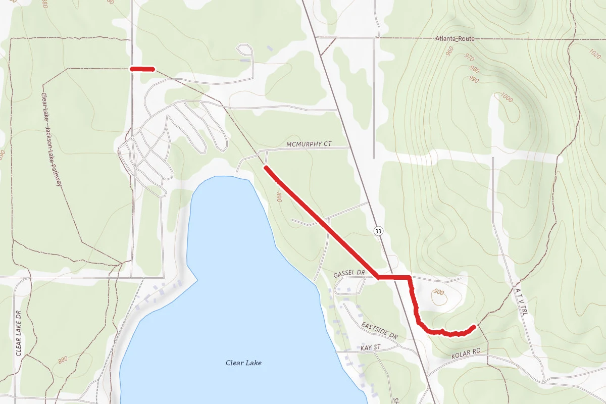 Clear Lake - Jackson Lake Pathway