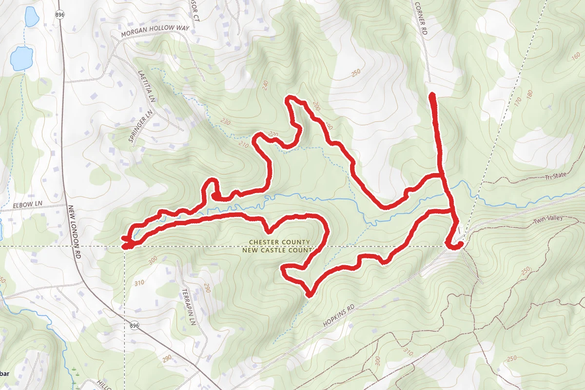 Tri-State Trail to Twin Valley Trail Loop