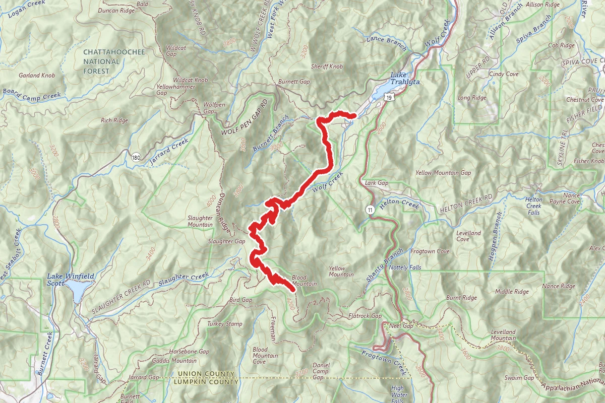 Vogel State Park to Blood Mountain