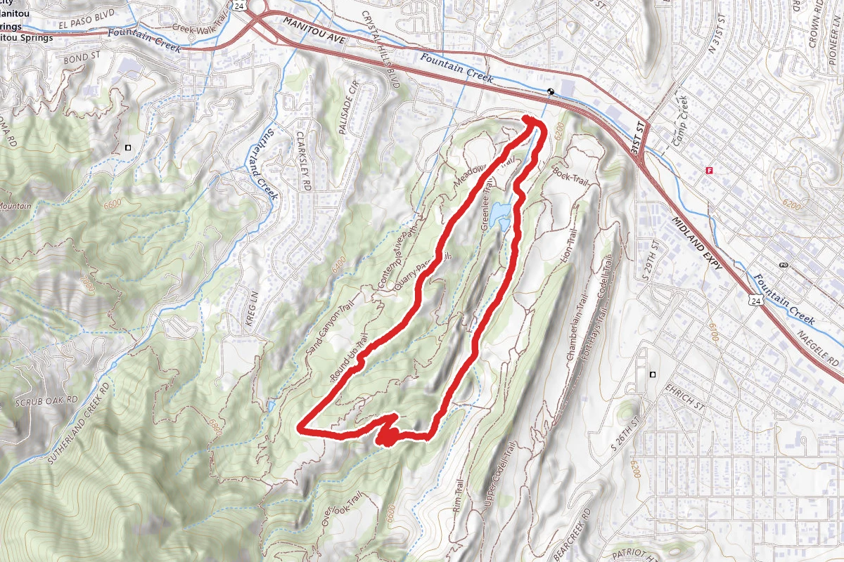 Mesa Trail to Red Rock Canyon Trail Loop