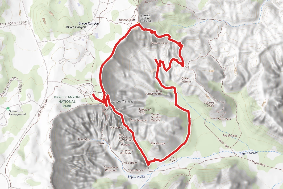 Navajo Loop and Queen's Garden Trail