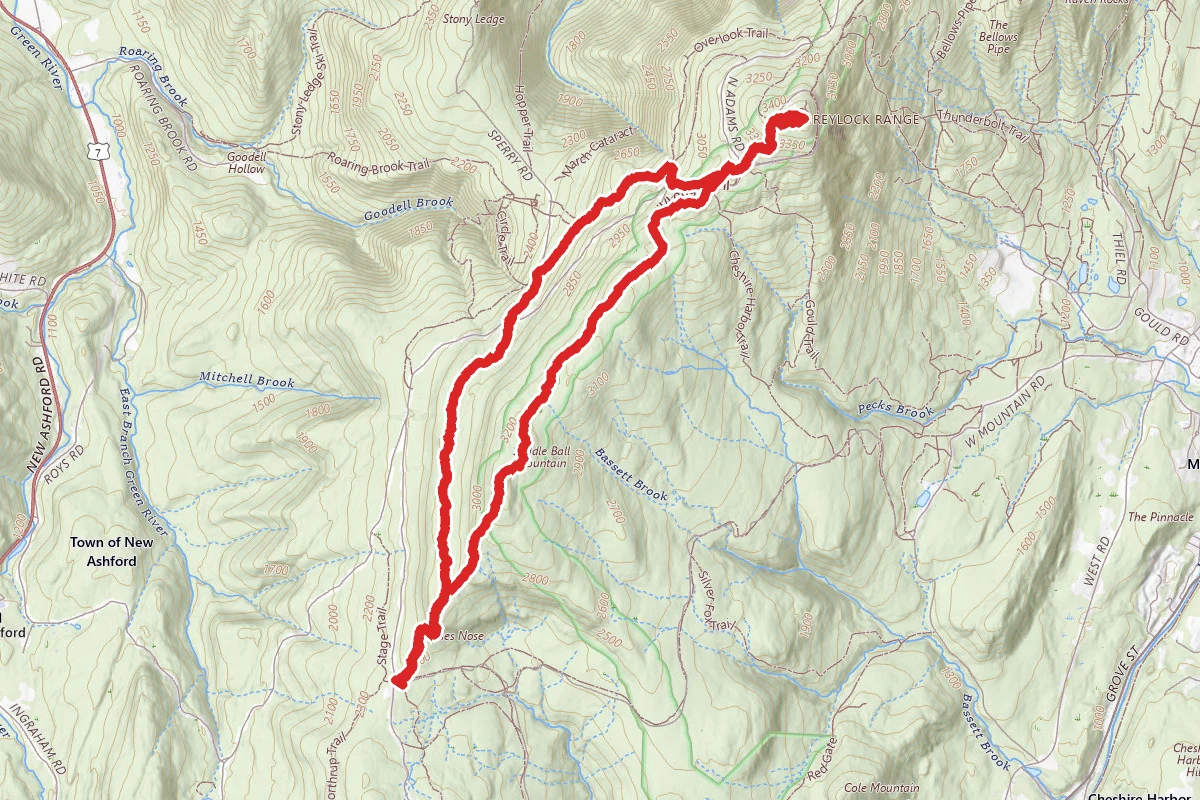 Mount Greylock and Saddle Ball Mountain