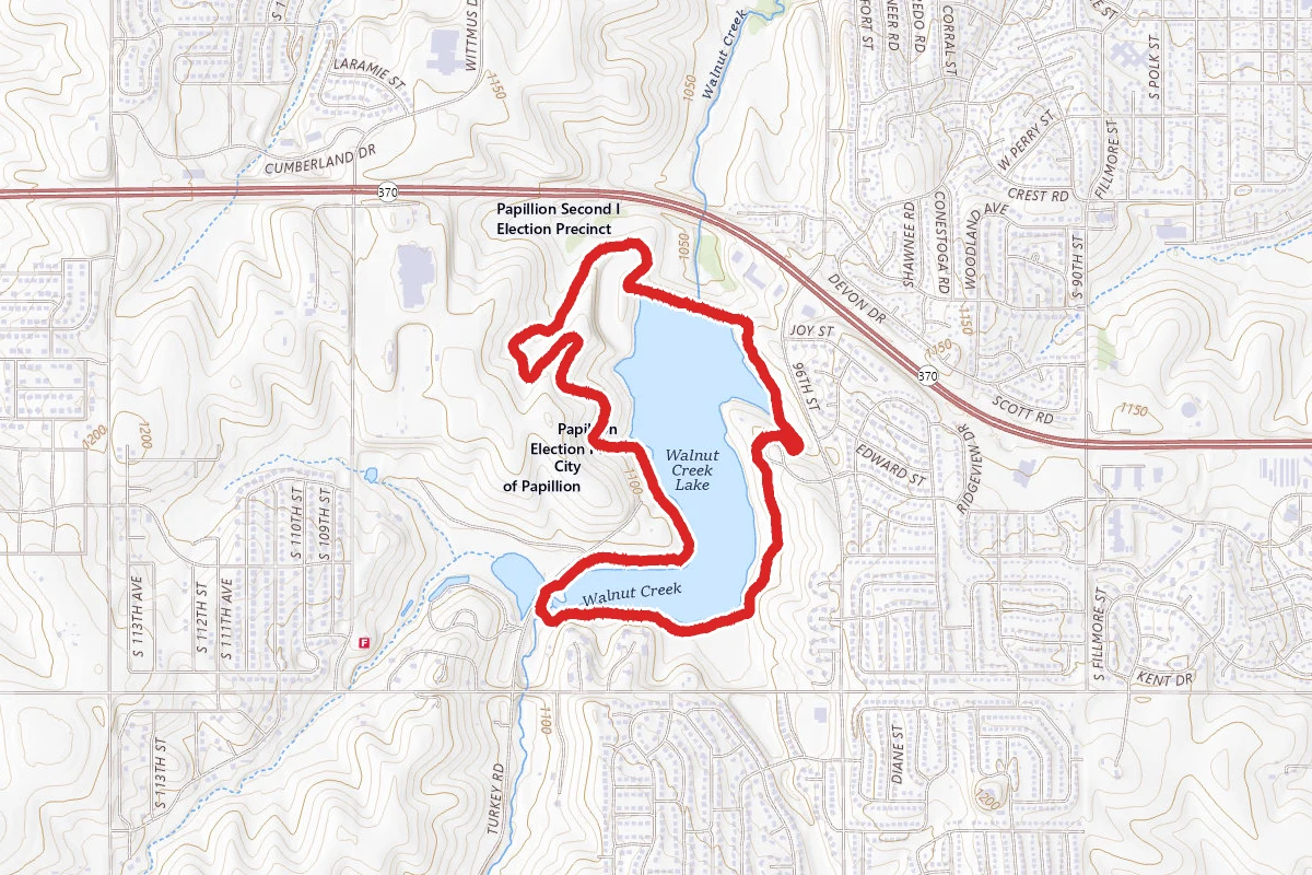 Walnut Creek Lake Trail West
