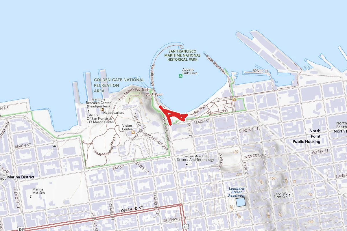 Aquatic Park Walkway